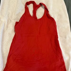 Lululemon cool racer back. Size 8. Burnt Orange/rust color
